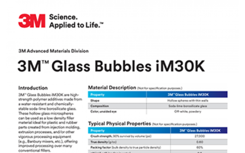 3M Glass Bubbles iM30k 产品技术文档